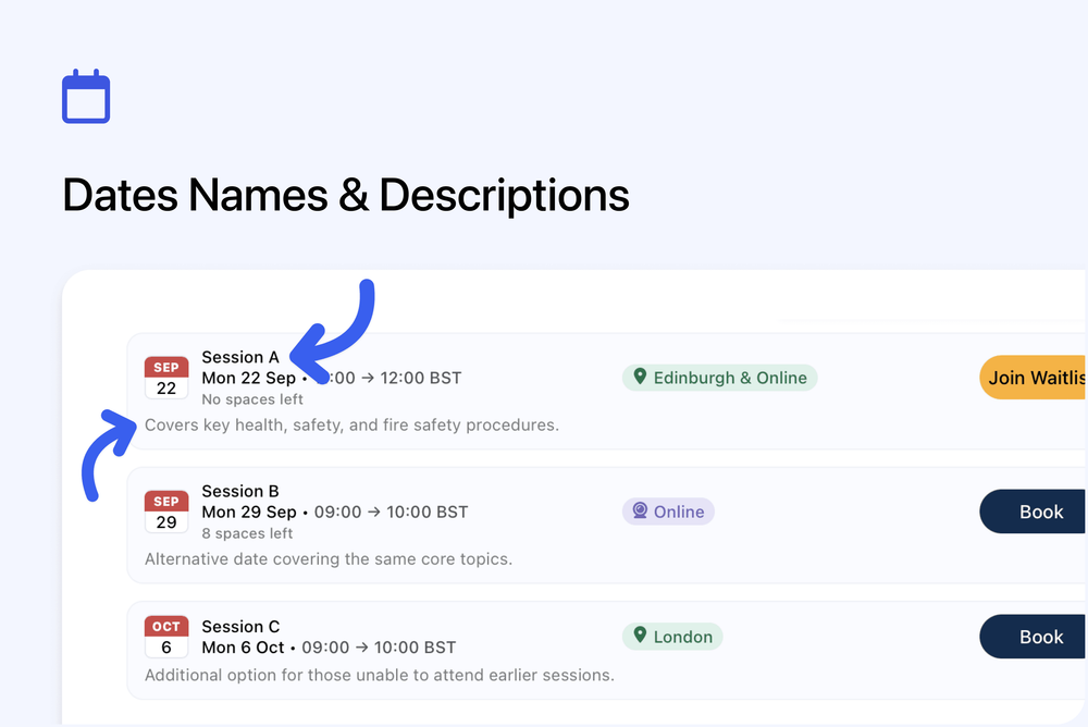 📆 Add Names to Dates