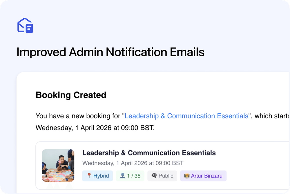 📩 Improved Admin Notification Emails