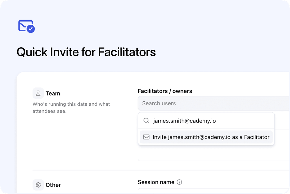 ✉️ Quick Invite for Facilitators