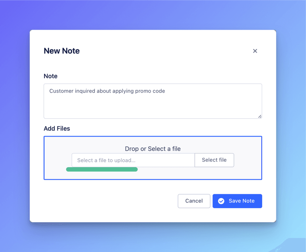 Attachments on Notes