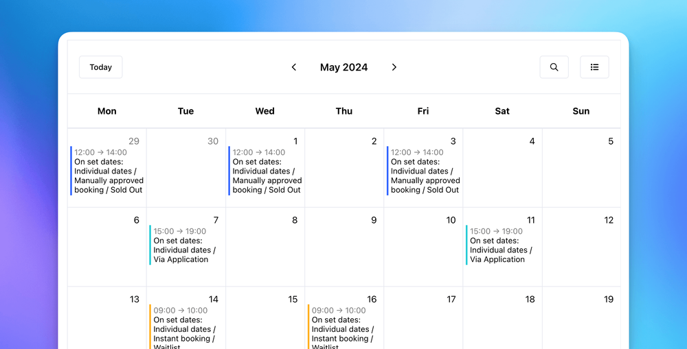 Cademy Calendar Embeds Feature Update!
