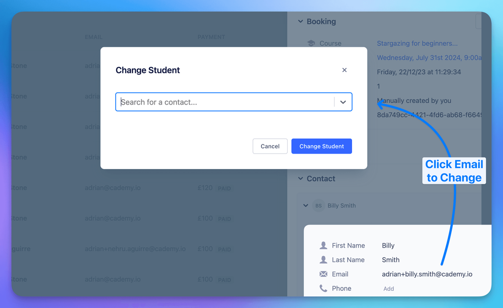 Contact Email Updating & Duplicate Merging