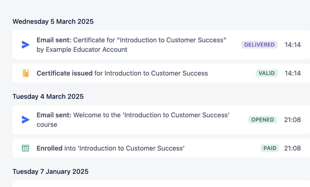 Dedicated Training CRM