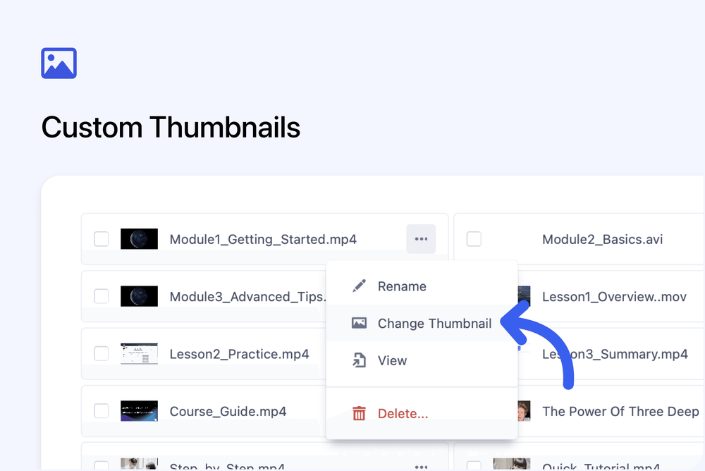 🎬 Custom Video Thumbnails
