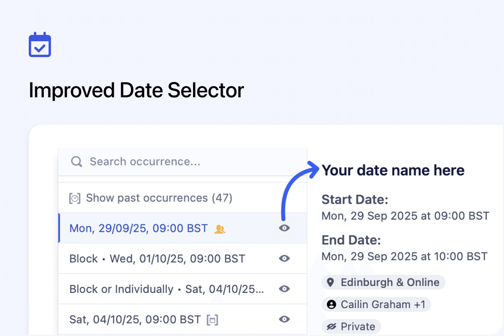📆 Improved Date Selector