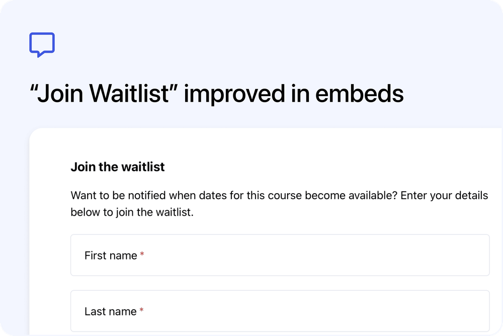 💬“Join Waitlist” and “Contact Us” improved in embeds