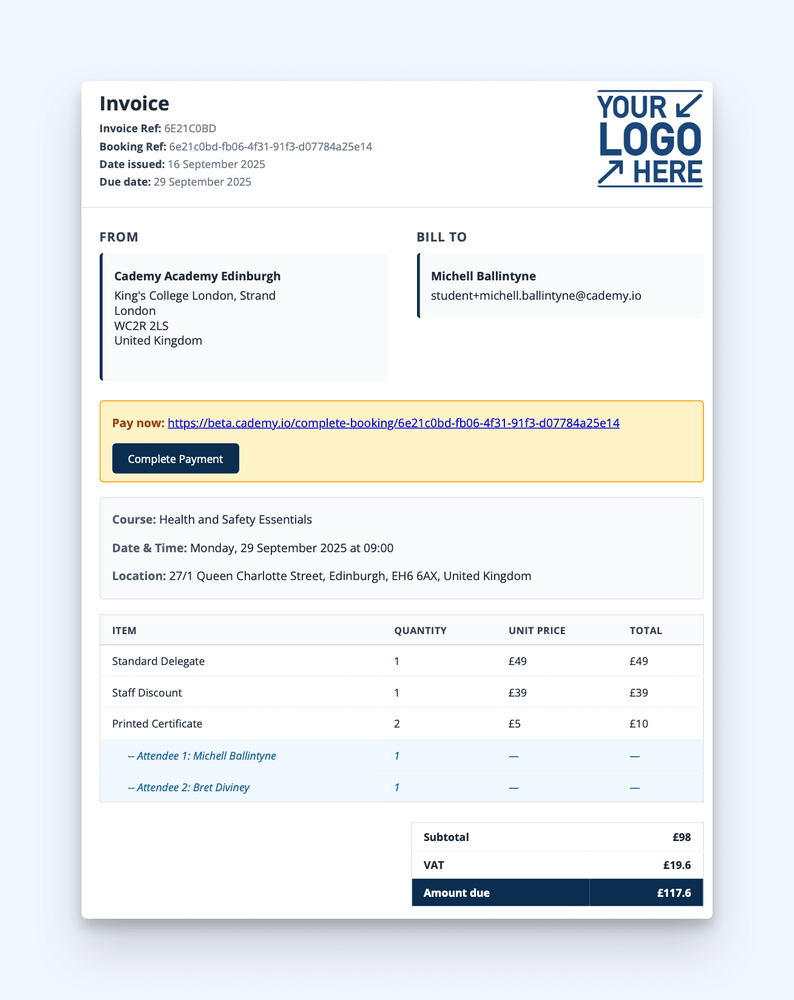 🖨️ Redesigned Invoices