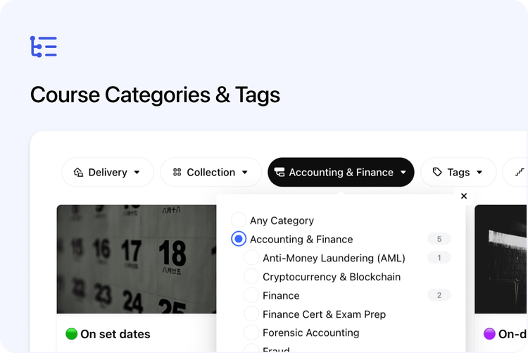 🏷️ Course Categories & Tags