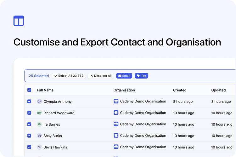 🗂️ Manage Contacts and Organisations More Easily