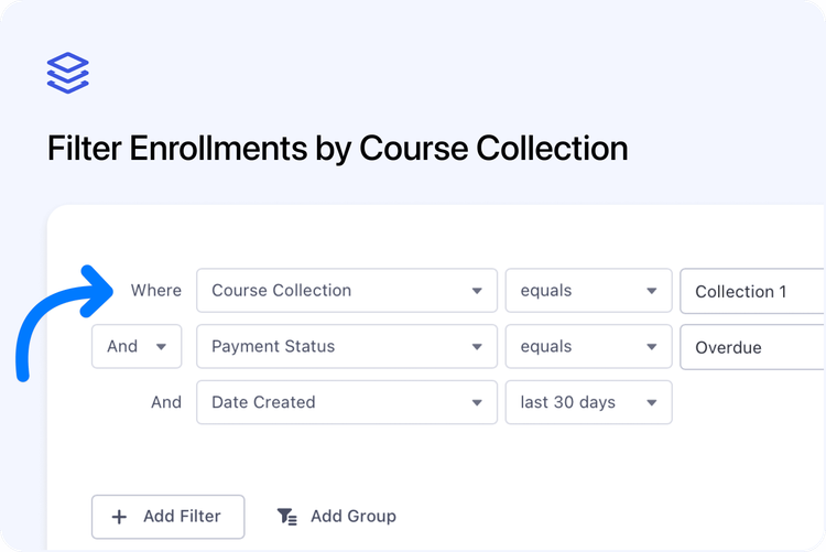 📚 Filter Enrollments by Course Collection