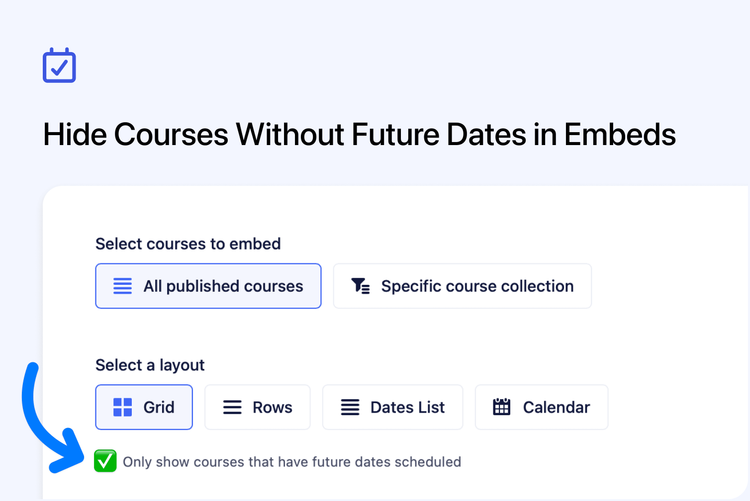 📅 Hide Courses Without Future Dates in Embeds