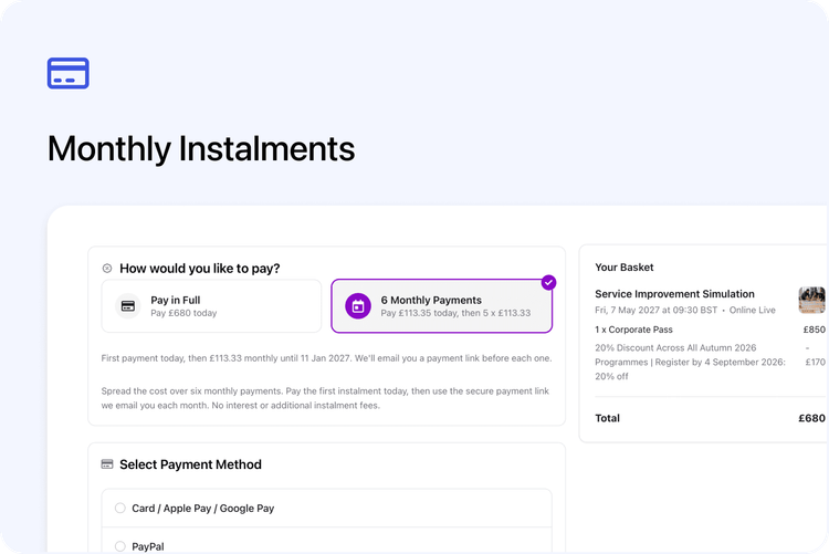 💳 Monthly Instalments at Checkout