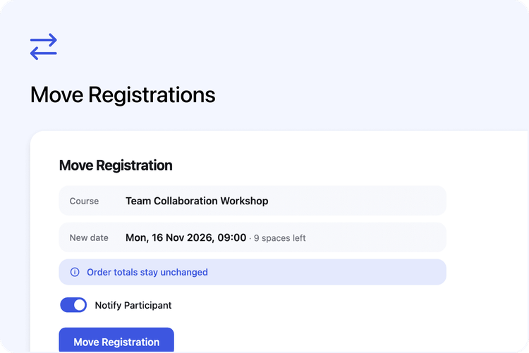 ↔️ Move Registrations