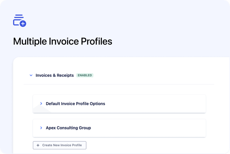 💼 Support for Multiple Invoice Profiles