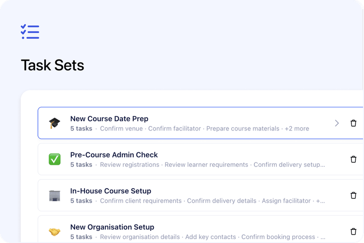 ✅ Task Sets