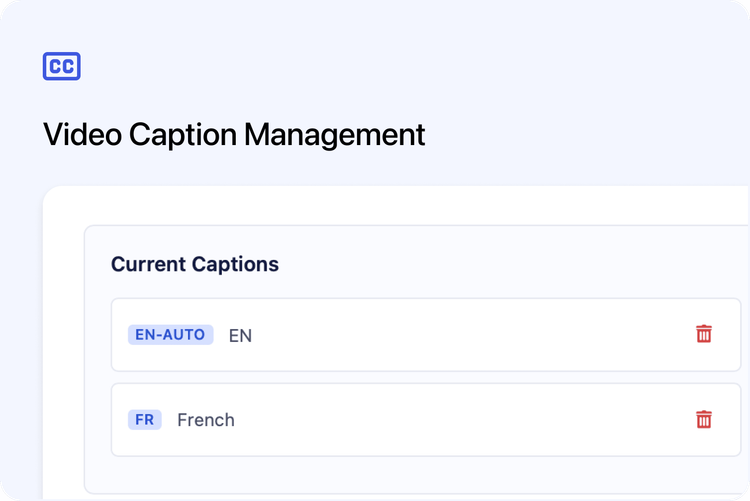 πΌ New: Video Caption Management