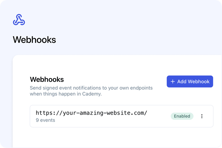 🔔 Webhooks