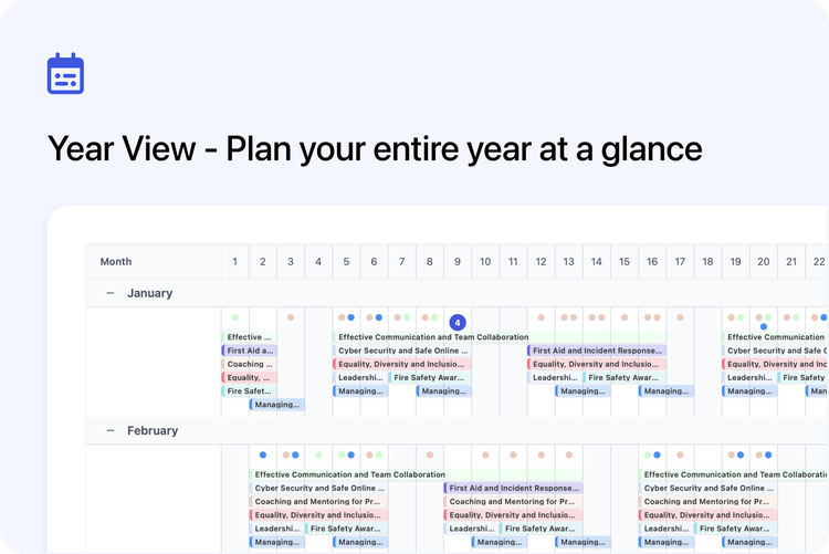 📅 Year View - Plan your entire year at a glance
