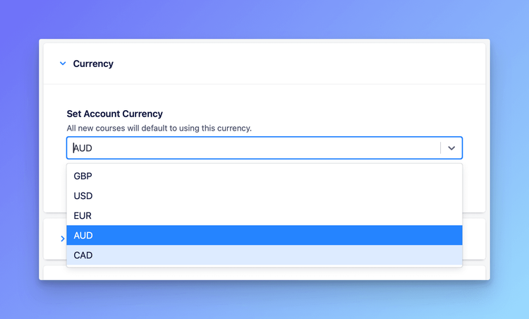 💵 CA$ & AU$ Now Supported for Courses