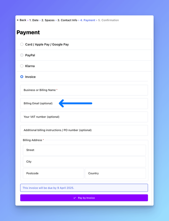 📩 Invoice Billing Email