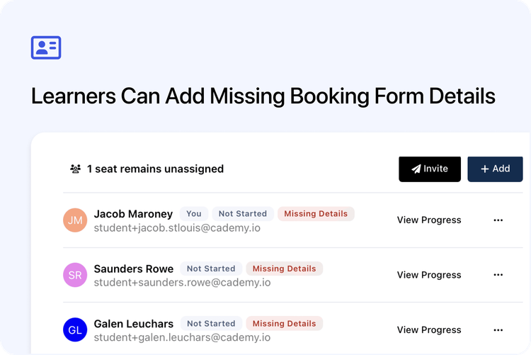 ✏️ Learners Can Edit Their Contact Information After Registration