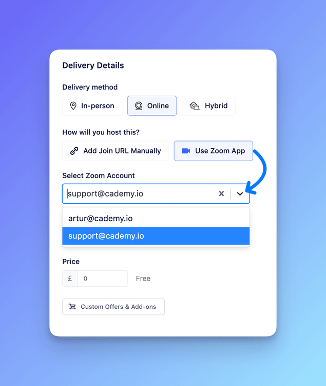Zoom Update: Multiple Accounts Support